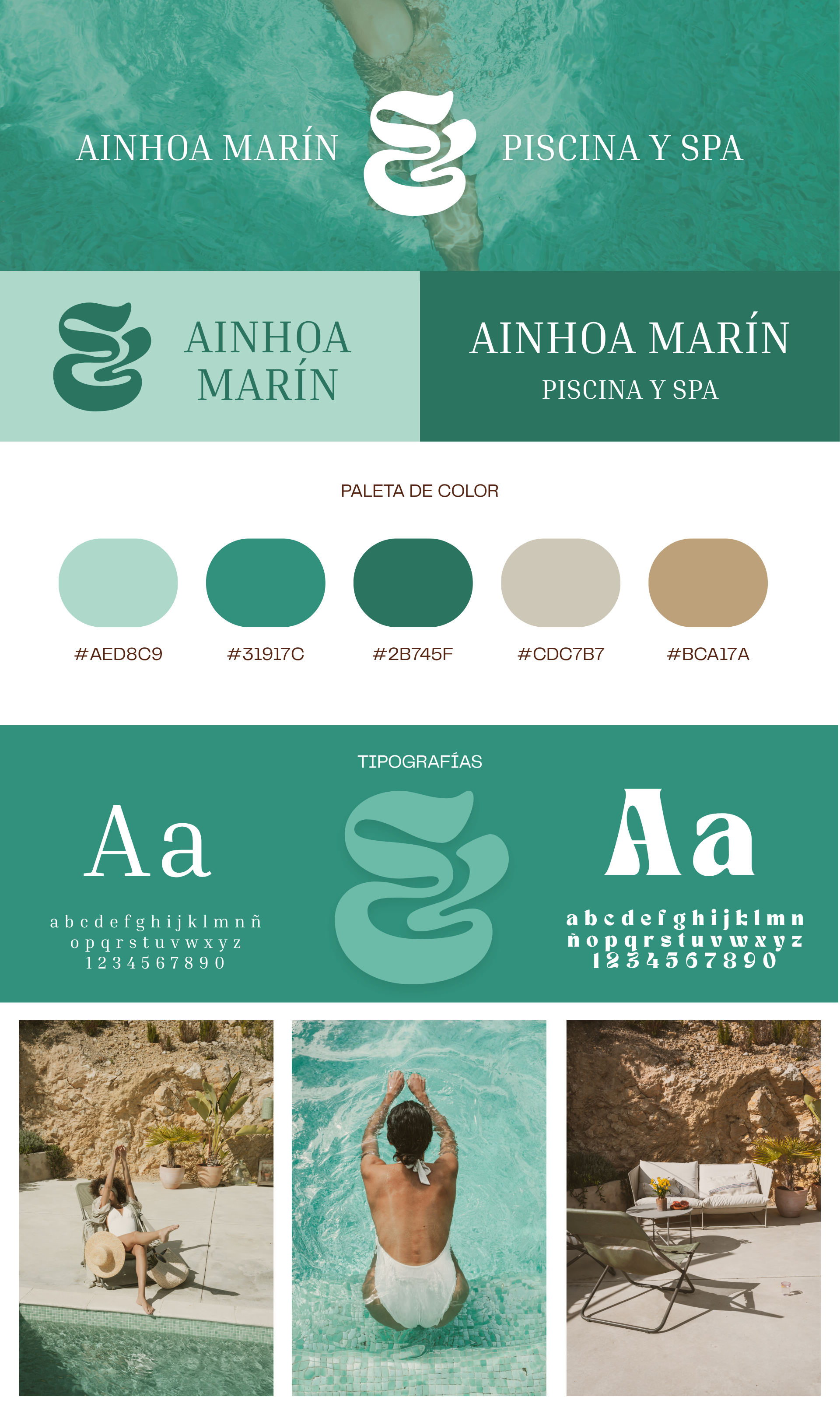Brand board piscina